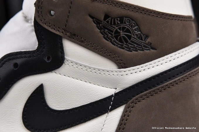 Official Maikesneakers RETRO HIGH AIR JORDAN 1 DARK 555088-105 MOCHA 0802